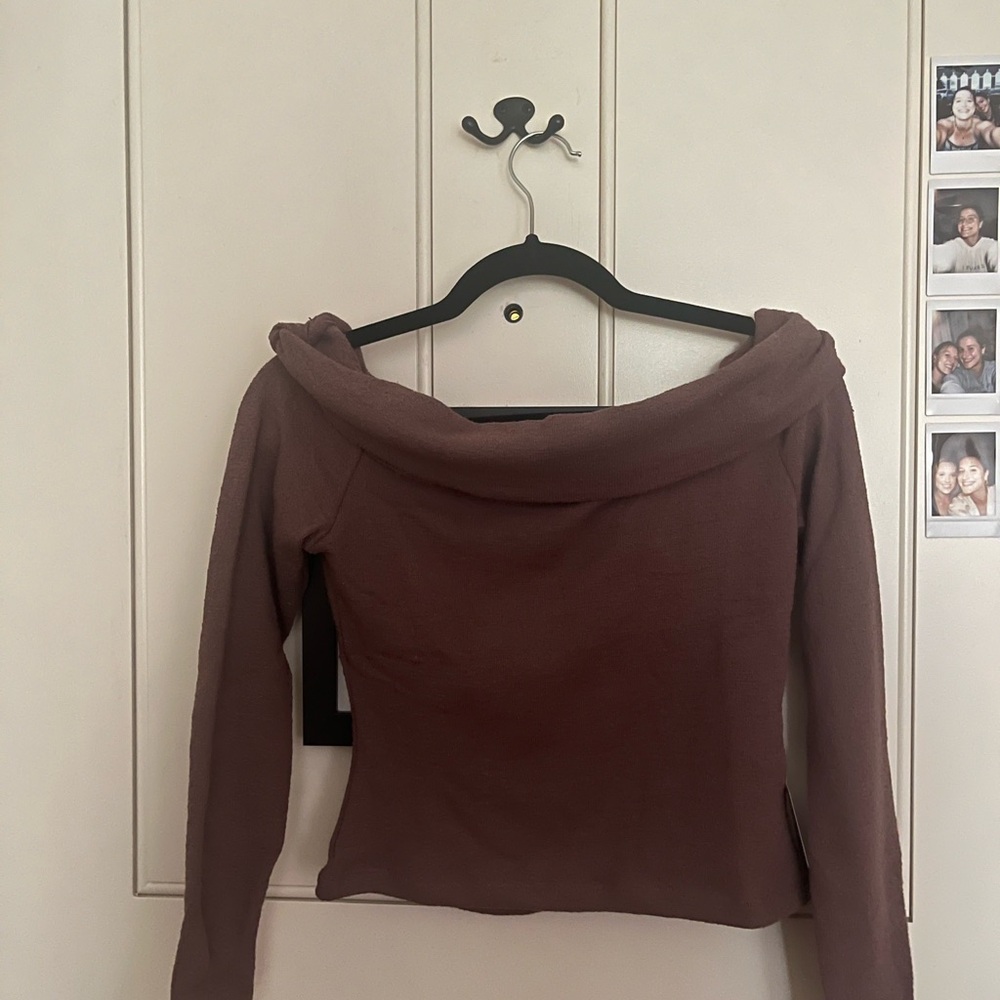 Jersey off the shoulder top